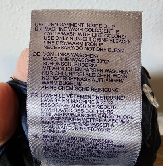 NYDJ Relaxed Bermuda Shorts Oxford Navy 12 NEW - Picture 7 of 12